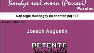 Bondye sovè mwen Peccavi  Joseph Augustin Paroles [upl. by Patten726]