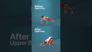 Before and After Upper Body Workouts shorts [upl. by Nallaf]