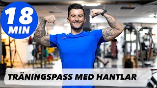 GRYMT TRÄNINGSPASS MED HANTLAR  TRAINWITHSMAIL [upl. by Siseneg695]