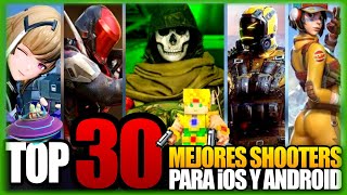 TOP 30 Mejores JUEGOS SHOOTERS y BATTLE ROYALE para iOS y Android 2023 2024 [upl. by Sidnala]