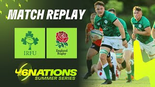 MATCH REPLAY  Ireland v England  U20 Six Nations Summer Series [upl. by Eedyaj445]