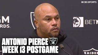 Antonio Pierce proud of team despite falling short to Chiefs  Press Conference [upl. by Nosrettap271]