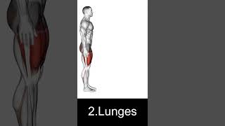 Five easy exercises for legs that can be done at home without equipment😱 shots fitness workout [upl. by Leba462]