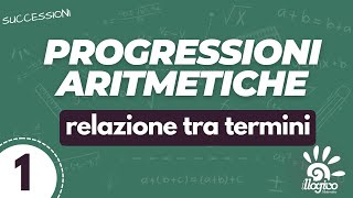 Progressioni aritmetiche  relazione tra termini  1 [upl. by Eiramenna263]