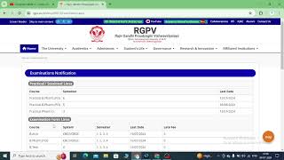 how to fill RGPV exam form  use the same process by mobile and laptop to fill your exam form [upl. by Kinson]