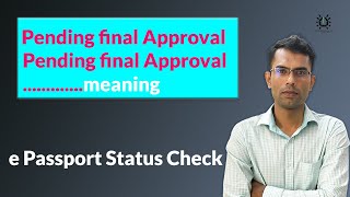 pending final approval e passport bd 2023  e passport status check [upl. by Crist]