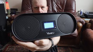 Vanku Boombox CD Player Unboxing Demo amp Review [upl. by Eikciv]