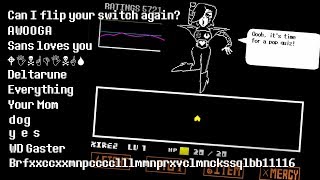 Doing Your Mettaton EXs Pop Quiz Request  Undertale [upl. by Yejus915]