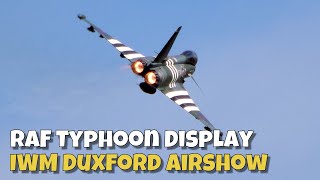 RAF Typhoon Display Moggy • IWM Duxford  Battle of Britain Airshow 2024 [upl. by Ahseined]