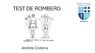 TEST DE ROMBERG [upl. by Llesig]