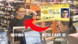 Buying Alcohol With Obvious Fake ID Mclovin [upl. by Aneahs]