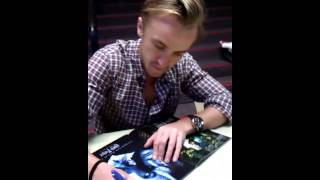 Tom Felton Such a Gentleman Patient with Fans [upl. by Oiludbo]