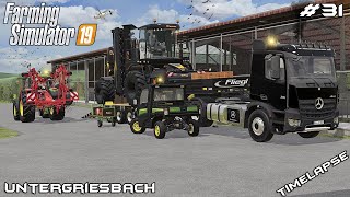 KRONE BiG M 450 and teddering fields  Animals on Untergriesbach  Farming Simulator 19  Episode 31 [upl. by Lokcin]