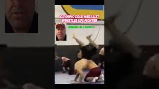 UFC Fighter Wrestles Olympic Champion mmafighter mma wrestling ufc ufcfighter [upl. by Carothers]