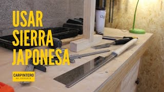 Como usar una sierra japonesa  Tips de Carpintería [upl. by Ahsirtak669]