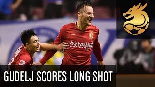 Nemanja Gudelj Scores With A Stunning Long Shot  Shanghai Shenhua 2  2 Guangzhou Evergrande HD [upl. by Croix633]