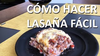 Receta de Lasaña de Carne Casera Muy Fácil [upl. by Aubrette]