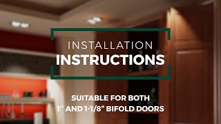 Bifold Doors 25mm Istallation Instructions [upl. by Hoover515]