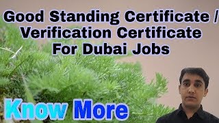 How To Get Good Standing Certificate Verification certificate  Dubai Jobs  Nursing King [upl. by Elke]