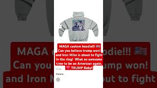 MAGA Hoodie Fleece Blankets and totes Donaldtrump maga america miketyson boxing [upl. by Donelu462]