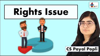 What is Rights Issue  Rights Issue of Shares  Meaning of Rights Issue  Company Law [upl. by Eelrahc]