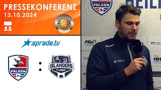 13102024  Pressekonferenz  Heilbronner Falken vs EV Lindau Islanders [upl. by Harriet]