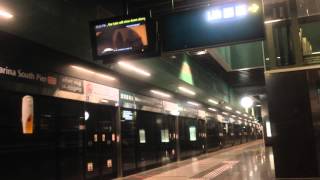 Advertisements at SMRT Marina South Pier Station [upl. by Ylrad]