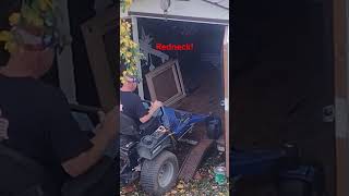 How rednecks do things mower shed mechanic [upl. by Marlette]