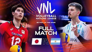 Japans Epic Victory 😳🤯 Japan vs Argentina  Full Match  Mens VNL 2023 [upl. by Colis480]