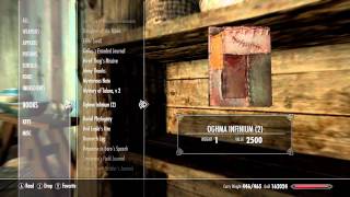 Skyrim How to duplicate the Oghma Infinium EXPLOIT HD [upl. by Call259]