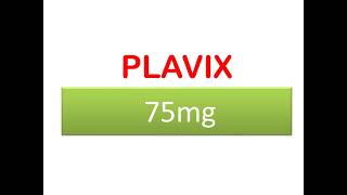 Plavix 75mg  Clopidogrel [upl. by Kcitrap]