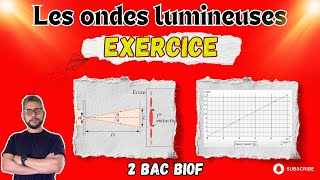 Exercice  Correction  Les ondes lumineuses  Courbe Lf1a  2 BAC SVTPC SM  Prof MOUSLIM [upl. by Auhsot]