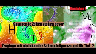 Es stehen spannende Zeiten bevor Zwischen Nordlage und Südwestdüse mit Luftmassengrenze VbTief [upl. by Atolrac532]