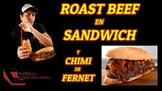 ROAST BEEF braseado en SANDWICH C Chimichurri de FERNET [upl. by Cartie13]