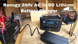 Ac to Dc Charger for Lithium Batteries  Renogy 20A Charger [upl. by Buote]