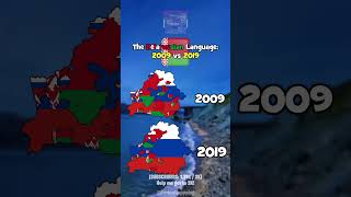 The Belarusian Language 2009 vs 2019 belarus geography mapping europe russian belarussian [upl. by Munford699]