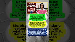 Sri Mulyani Diam Soal PPN 12 Persen Diterapkan Awal 2025 srimulyani ppn12persen ppnnaik12persen [upl. by Gombosi246]