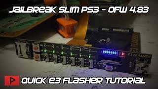 Jailbreak Slim PS3 483 OFW Using E3 Flasher 2019 Quick Tutorial [upl. by Hsara544]