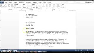 How to Setup Business Letters [upl. by Ernie]