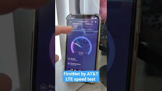 FirstNet Speed Test  FirstNet by ATampT 4G LTE [upl. by Nesrac]