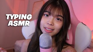 ASMR keyboard typing with whispers for sleep relaxation and studying [upl. by Athalia989]