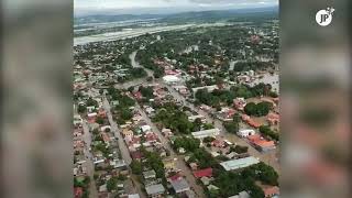 Imágenes aéreas de inundaciones en Honduras [upl. by Kinata]