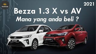 【Bezza 2021】Bezza X vs Bezza AV l Bezza 13 l Bezza Advance l Bezza Perbezaan l Perodua Bezza [upl. by Kisung]