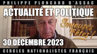 Actualité et politique du 30 décembre 2023 [upl. by Teloiv]