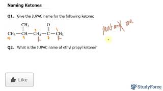 Naming Ketones Hydrocarbons [upl. by Jonette]