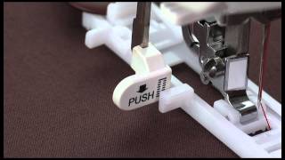 SINGER® 1Step Computerized Buttonhole Presser Foot wSpring Tutorial [upl. by Laetitia]