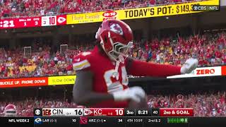 Patrick Mahomes TD TO BIG MAN WANYA MORRIS 🔥 Chiefs vs Bengals 2024 Highlights [upl. by Otrebogad446]