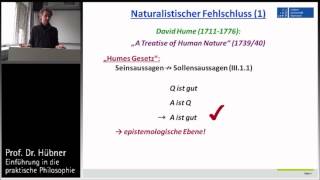 Praktische Philosophie 2a Metaethik  SeinSollenFehlschluss vs naturalistischer Fehlschluss [upl. by Gan]