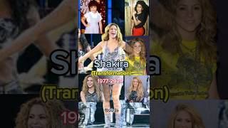 Shakira transformation shortsfeed dance singer shortvideo shorts music evolution top viral [upl. by Dnamron527]