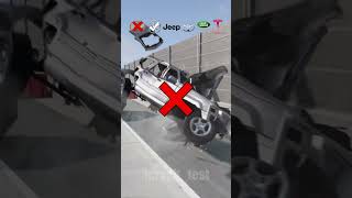 Suv vs emergency braking test 😨beamngdrive carcrashtest beamngtest [upl. by Eppilihp]